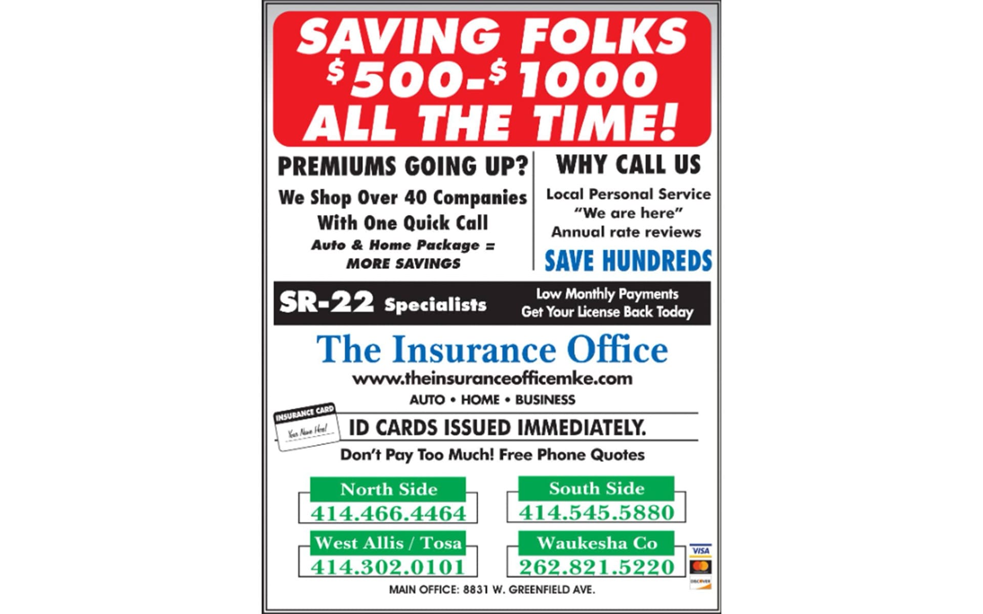 The Insurance Office - Paper Ad